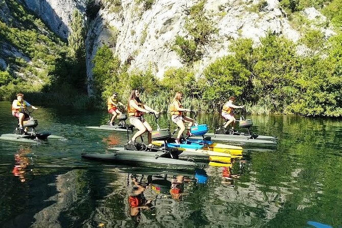 1 st Waterbike Safari in the World - Overhead surprises: zip-wire moments and river life