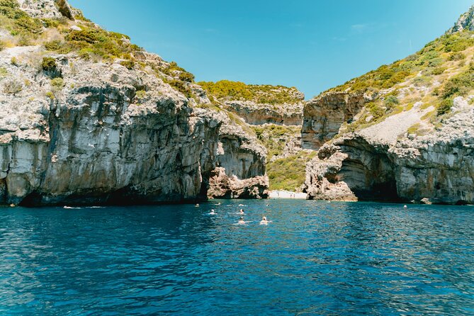 Blue Cave & 6 Islands Speedboat Tour From Split or Podstrana - Komiža on Vis: a fishing village break before the swim stops