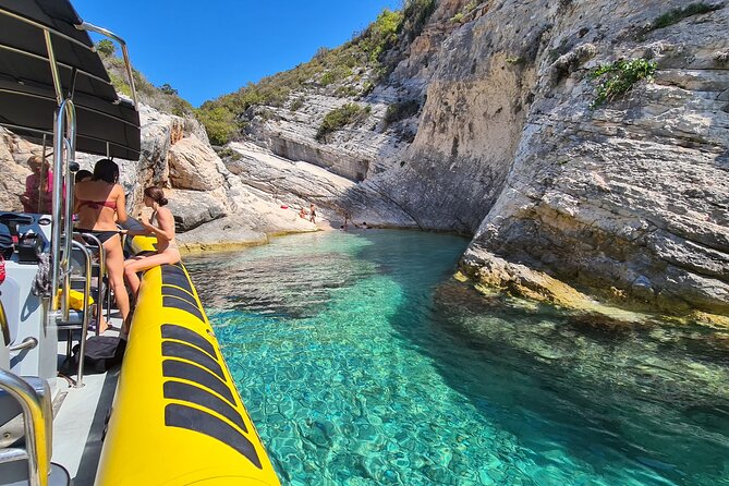 Blue cave & Hvar, 5 islands speed boat tour with unique boats from Split - Budikovac Blue Lagoon: swim time where the water looks unreal