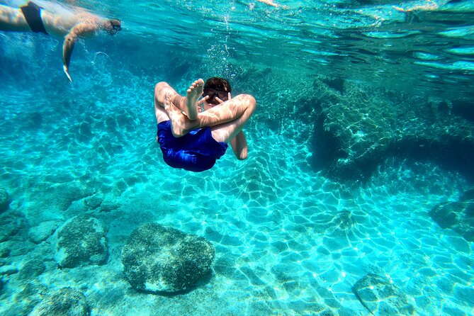 Blue Lagoon & 3 Islands Private Boat Tour - Necujam on Solta: lunch choices and a shipwreck moment