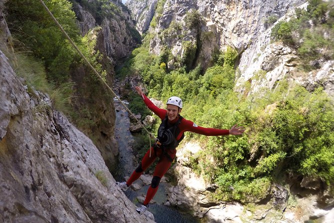 Canyoning advanced on Cetina river from Omiš - What the advanced route looks like in real time