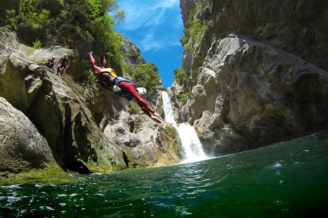 Canyoning basic on Cetina river from Omiš - Entering the canyon: walking, jumping, rapids, and clear pools