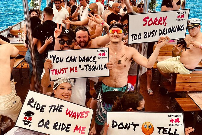 Captain’s Boat Party Split–Blue Lagoon Swim Stop + Free Shots &DJ - Blue Lagoon Swim Stop: Jump In, Snorkel When You Want