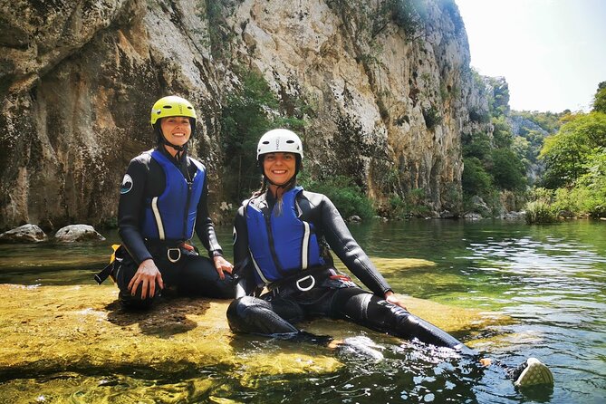 Cetina River Extreme Canyoning Adventure from Split or Zadvarje - Velika Gubavica stop: the 50-meter rope descent near the waterfall
