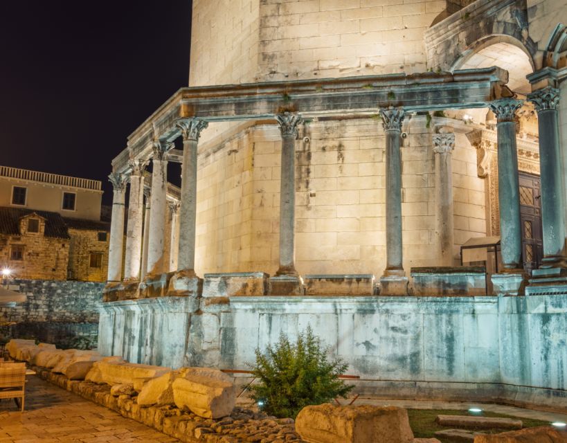 Evening Group Walking Tour - Split Old City Diocletian's Pal - Cathedral of St. Duje: Roman walls with later purpose