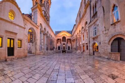 Evening Group Walking Tour - Split Old City Diocletian's Palace - What You’ll See Inside Old Split: Peristyle Square, Cellars, and Temples
