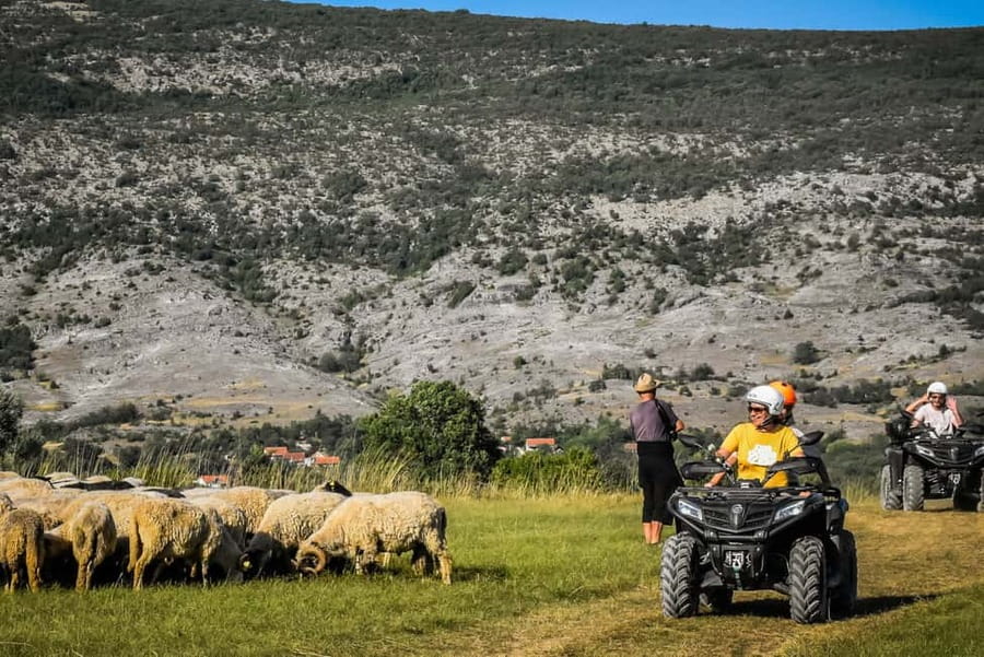 From Split: ATV Dinara Mountain Tour with Picnic - The Big Climb and the Viewpoint at PD Sveti Jakov (Vrdovo 1001 m)