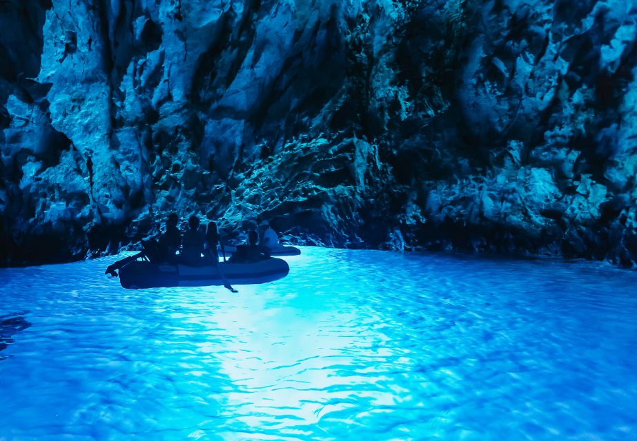 From Split: Blue Cave & 5 Islands with Vis & Hvar Boat Tour - Blue Cave on Biševo: Best When the Conditions Allow