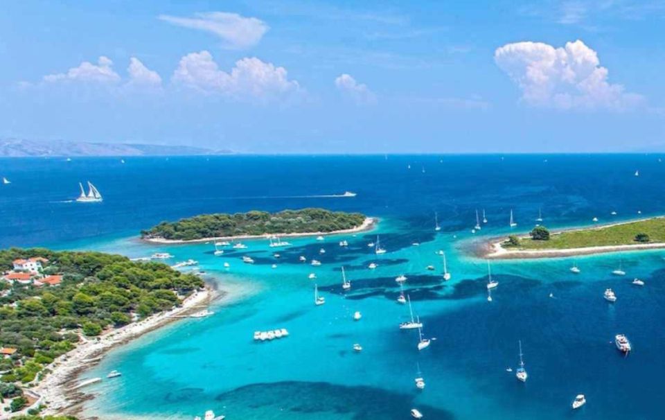 From Split: Blue Lagoon & 2 Islands half-day Private - Cruising Past Trogir Before the Water Time
