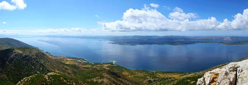 From Split: Catamaran Cruise to Golden Horn & Brač island. - Supetar to Bol by bus: Vidova Gora and the Bol setup