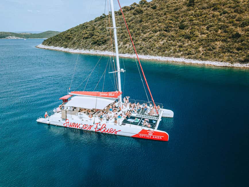 From Split: Catamaran Cruise to Golden Horn & Brač island. - Price and value at about $125 per person