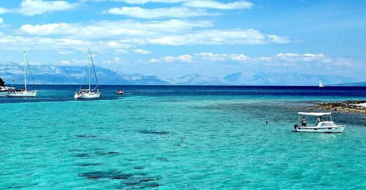 From Split: Islands & Blue Lagoon Cruise with Lunch & Drinks - The sail toward Trogir: a quick look at Čiovo and an old church you can actually spot