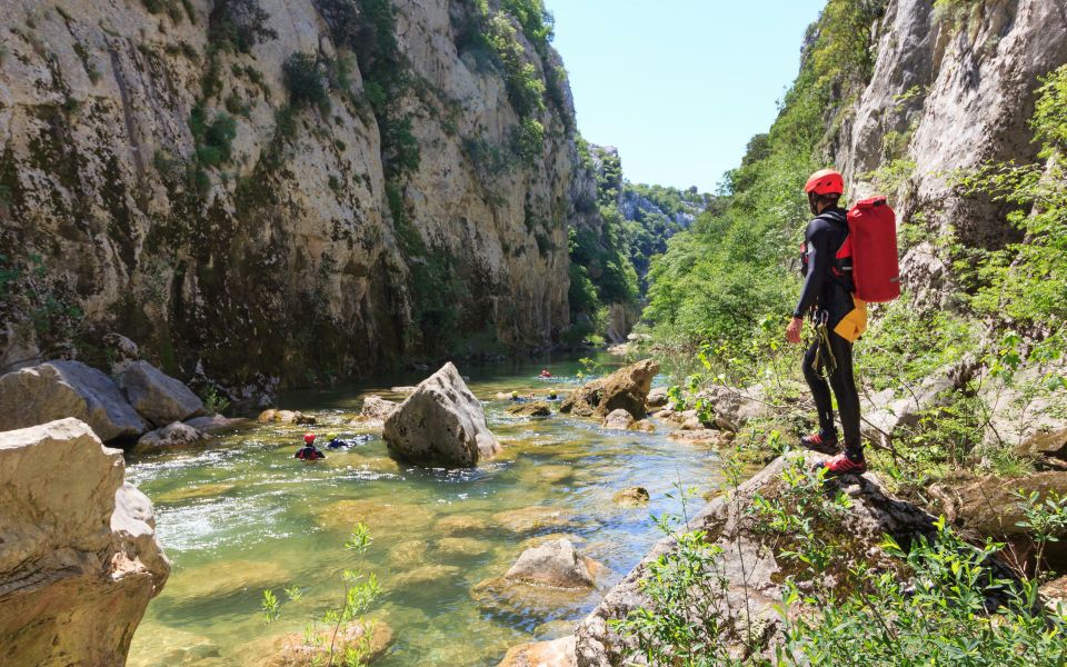 From Split or Zadvarje: Cetina River Canyoning - How hard is it? Fitness rules and who should not book