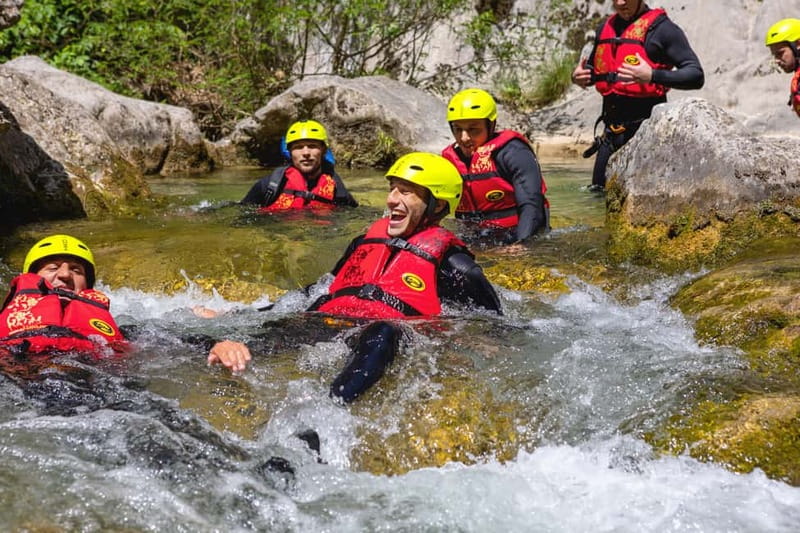 From Split/Šestanovac: Canyoning on Cetina River - The 15-minute hike down: where you feel the canyon’s scale
