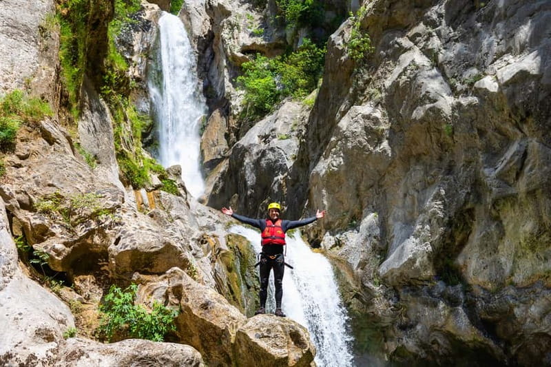 From Split/Šestanovac: Canyoning on Cetina River - 3 hours of guided canyoning: slides, jumps, and river speed