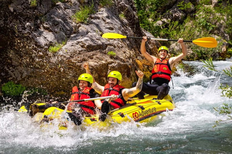 From Split/Šestanovac: Whitewater Rafting on Cetina River - Rafting the Cetina: class II–IV rapids and canyon water