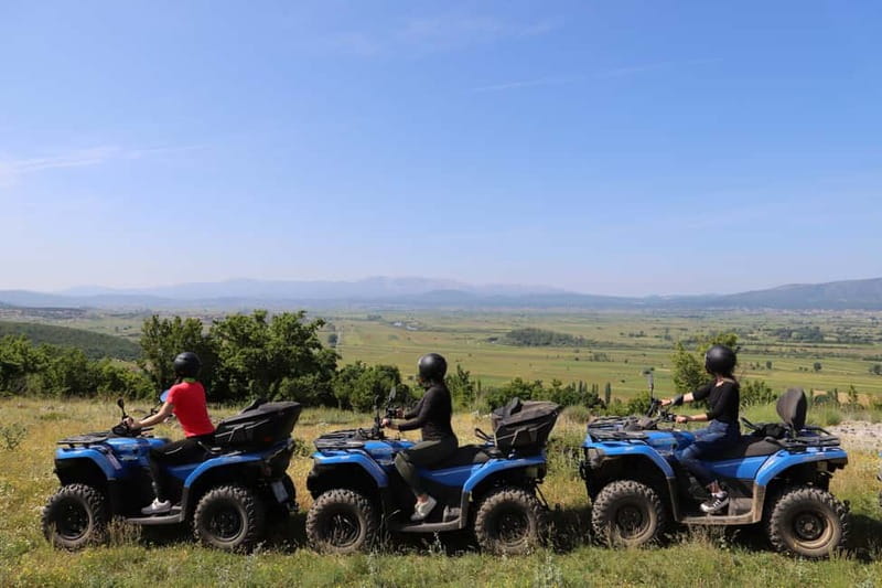 From Split: Three Rivers Quad Tour with Swimming and Lunch - Ruda River: the cooling stop with cliff-jump options