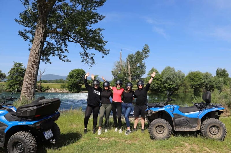From Split: Three Rivers Quad Tour with Swimming and Lunch - Grab River and old river mills: history you can see up close