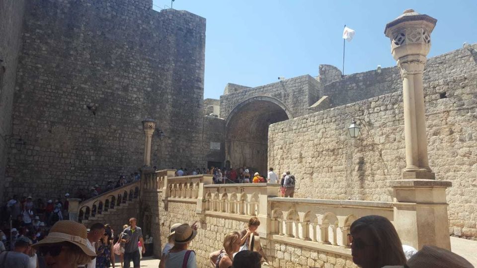 From Split/Trogir: Dubrovnik Guided Tour with a Stop in Ston - Entering Dubrovnik: Stradun Promenade and the Walled-City First Impression