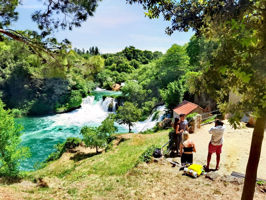 From Split & Trogir: Krka Waterfalls Day Tour with Boat Ride - The village and watermill area: why it’s more than a photo stop
