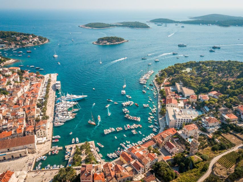 From Trogir/ Split: Hvar & Pakleni Islands Private Boat Tour - From Matejuska Pier to Milna’s fisherman-village morning