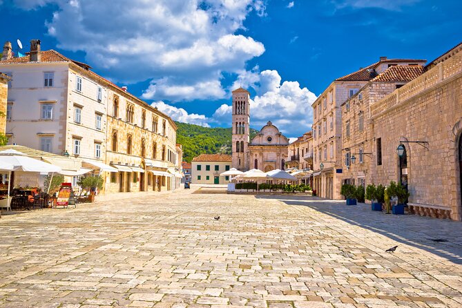 Full-Day Catamaran Cruise to Hvar & Pakleni Islands with Food and free Drinks - Hvar Town: Guided Intro, Then Real Wandering Time