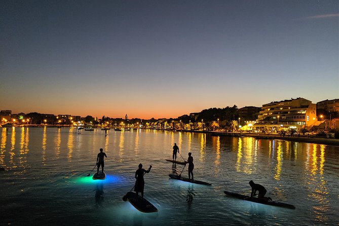 Glowing Stand-Up Paddle Experience in Split - LED Lights and the River Under Stars