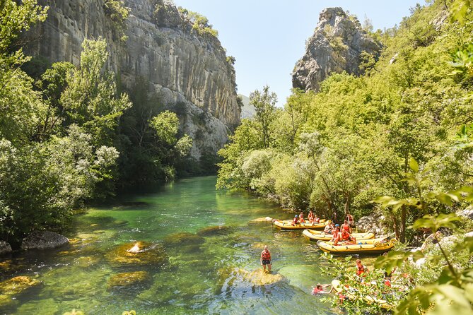 Half-Day Rafting Experience on Cetina River with Cliff Jumping and more - Stop 1, Pirate Rafting to Stop 2, the Cetina: How the Itinerary Feels in Motion