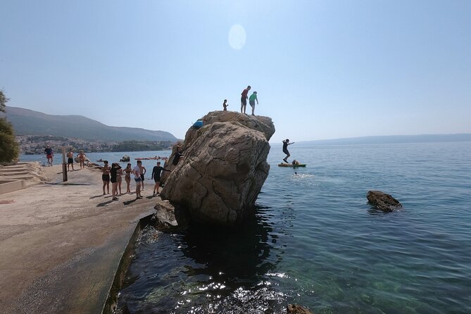 Kayak Adventure in Split - Žrnovnica River Views: Mosor Ridge, Green Fields, and Cool Water