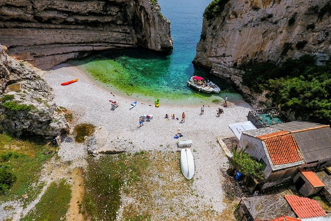 Luxury Blue Cave, Hvar and Vis Boat Tour from Split and Brac - Vis Island Energy: Budikovac Swimming and the Optional Komiža Harbour