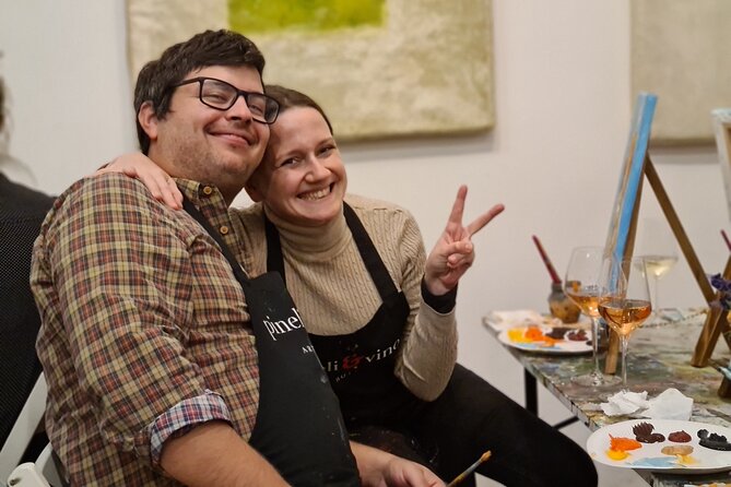 Painting party at Art Bottega - Paint & Wine Studio in Split - The painting process: step-by-step guidance you can actually follow