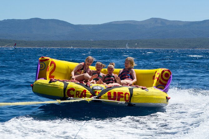 Private 4 islands tour (Golden Horn, Hvar, Pakleni islands, Šolta) - Zlatni Rat Beach (Golden Horn): the permission stop and the watersports ride