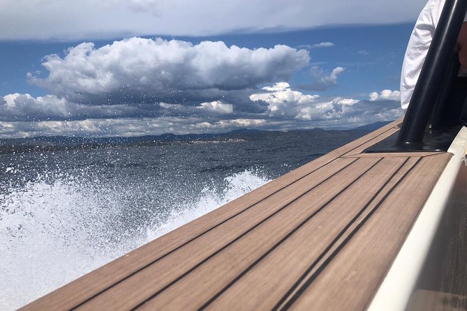 Private Luxury Boat tour for 12 from Split, Brac, Trogir, Hvar - Budikovac Island: swimming in a wind-protected lagoon