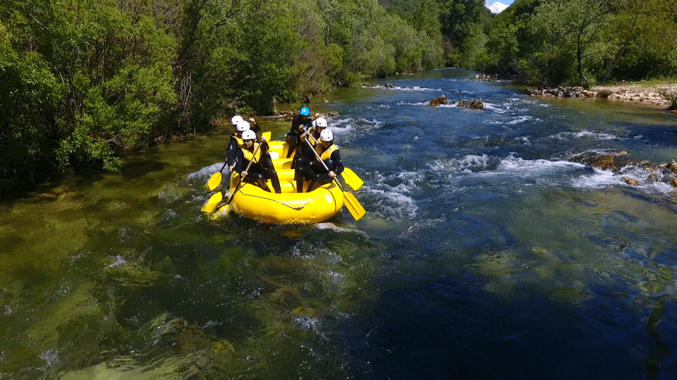 Rafting on the Cetina river - Mid-trip portage: the short walk you need to plan for