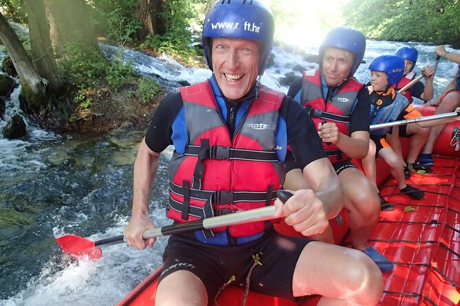 Rafting on the River Cetina from Omis Croatia - Your boat setup: small groups, experienced guidance, provided gear