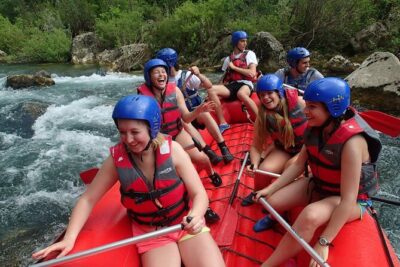Rafting on the River Cetina from Omis Croatia - Getting there from Planovo Omiš (and why the mini-bus matters)