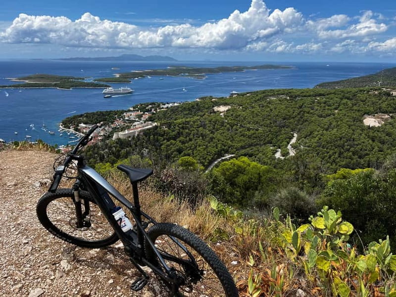 Self-guided mountain bike tour (non-electric) - Earning the view at Vidikovac mountain