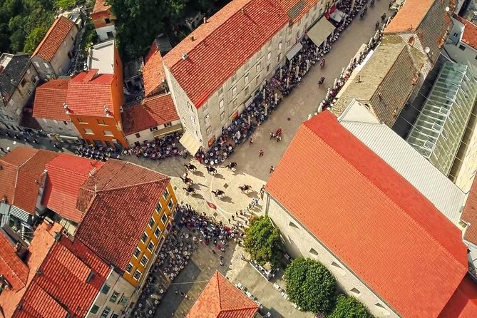Sinj: Panoramic Flight over Peruca Lake and Dinara mountain - Peruća Dam and the Cetina River Route to Landing