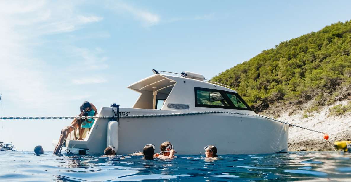 Split: Blue Cave, Vis & Hvar Full-Day Trip by Speedboat - Stiniva Cove on Vis: the cliff-framed swim that feels unreal