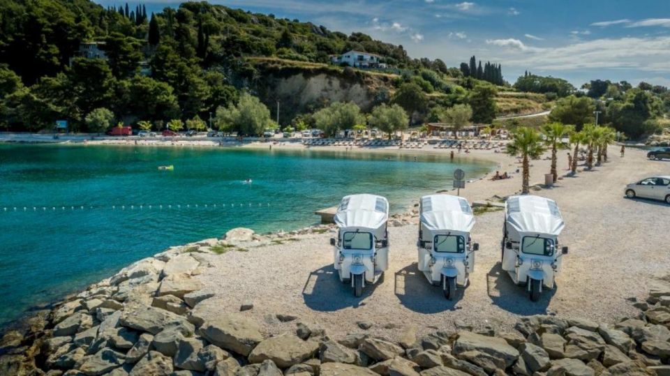 Split: City Highlights Electric Tuk-Tuk Tour - First stops from Bacvice Beach to the city market and gardens