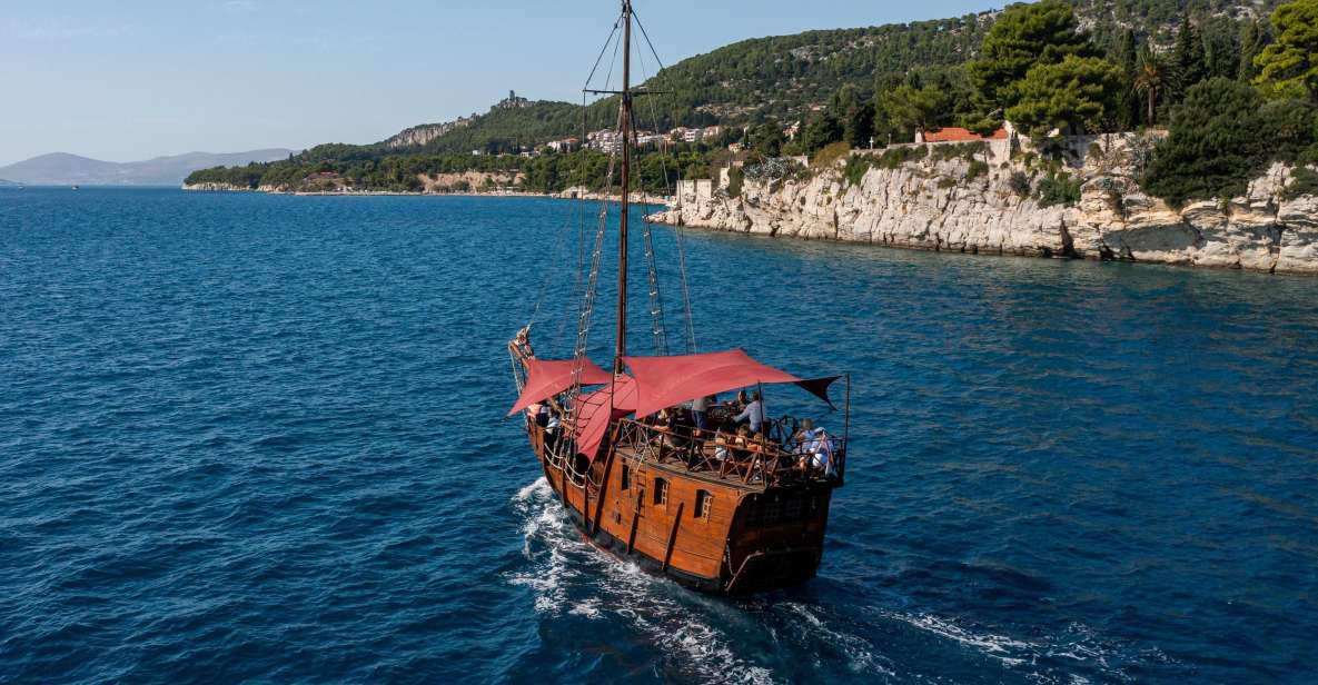 Split: Cruise on Columbo's Pirate Ship "Santa Maria" - Photos, Wind, and the Dolphin Possibility