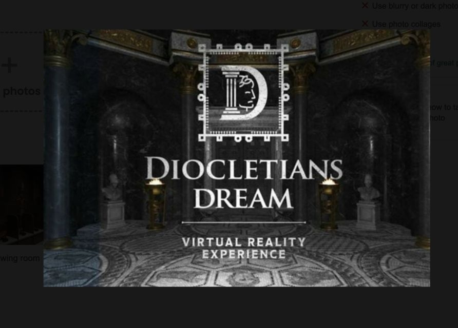 Split: Diocletian's Palace Virtual Reality Experience - Price and Value: Is $15 a Good Use of Your Time in Split?