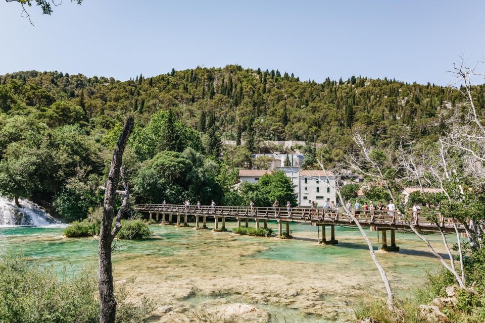 Split: Krka Waterfalls Trip with Boat Cruise and Swimming - Primošten beach break and old town wandering