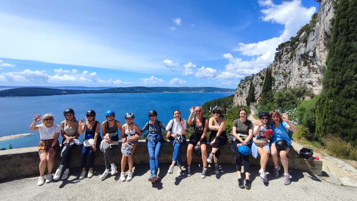 Split: Old Town and Marjan Park Bike Tour - Passing the sports venue, then finishing at the Riva Promenade