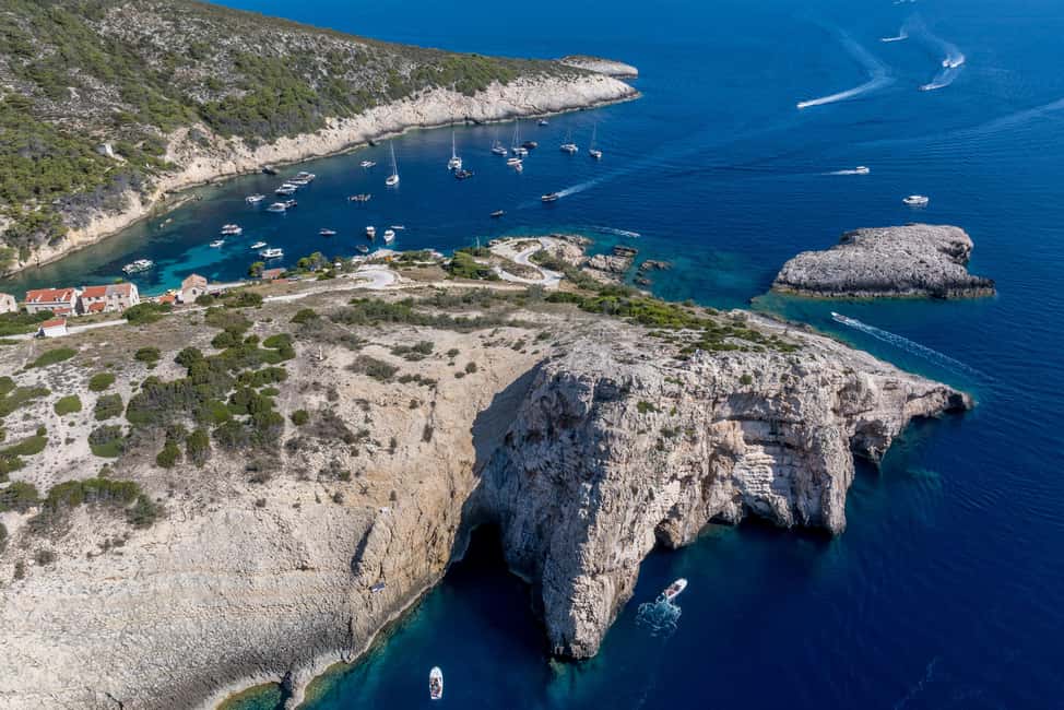 Split or Trogir: Blue Cave, Vis, and Hvar Speedboat Day Trip - Budikovac (Veliki Budikovac) and the Best Swimming Stops