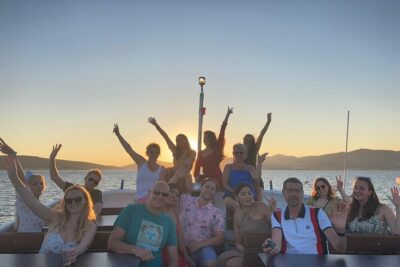 Split Riviera Panoramic Sunset Cruise with Summer Vibes on Boat - First Glimpse of Split: Diocletian’s Palace Area from the Water