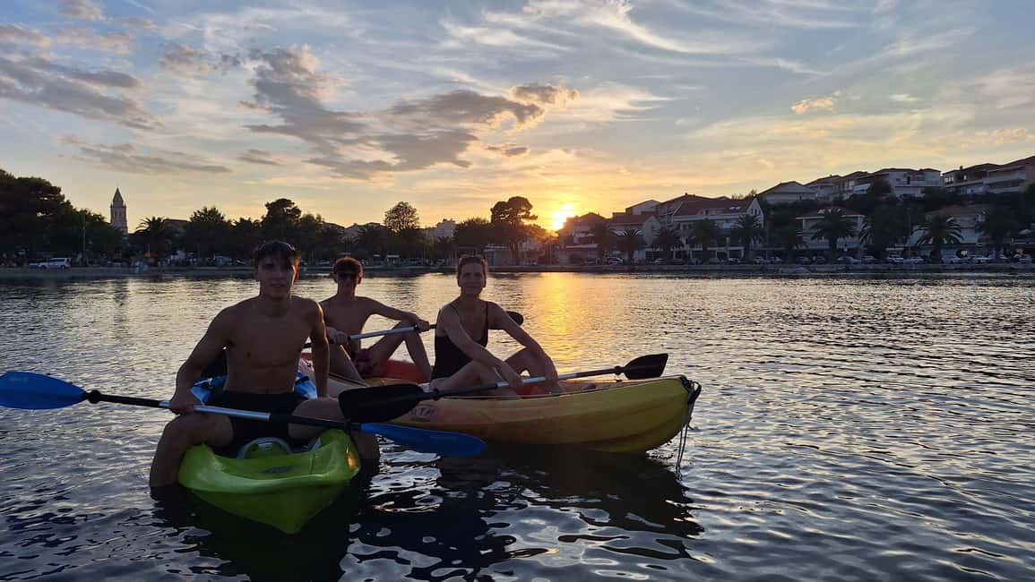 Split: Sunset Guided Kayaking Tour - Stop 2: open sea time with cliffs, old houses, and real views
