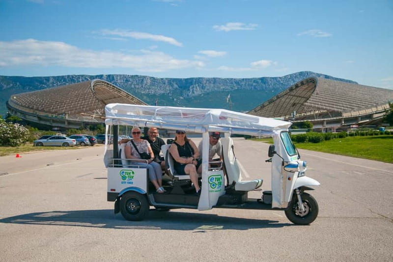 Split: Top City Highlights Electric Tuk-Tuk Tour - Meeting at St. Frane Church and how the ride runs