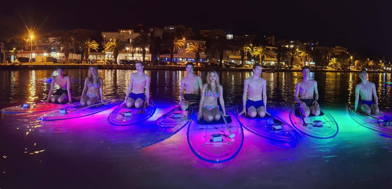 Split: Transparent SUP night Glow tour - What “beginner” means here: skill level, distance, and the cold-water reality