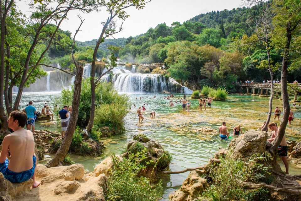 Split/Trogir: Krka National Park Day Trip with Wine Tasting - The Krka river canyon boat ride to Skradin